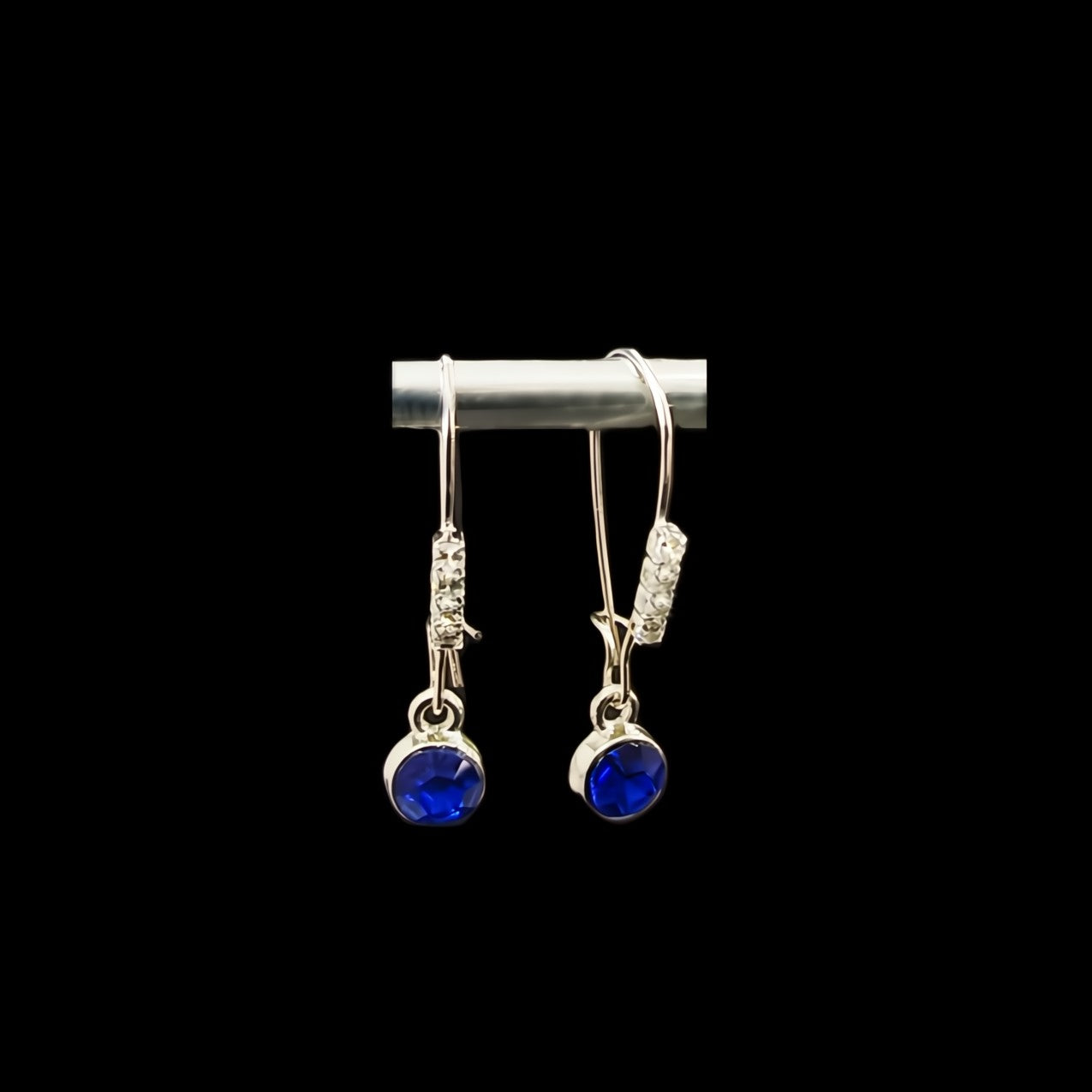 Birthstone Sets-September in Stainless & 14k White Gold Plate
