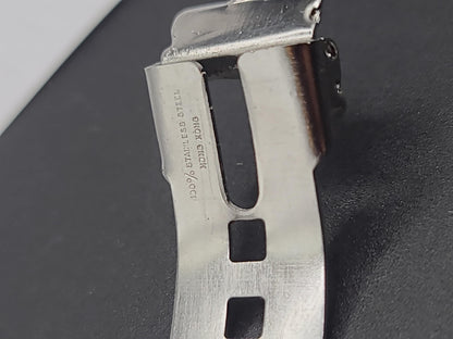 Stainless Steel Solid Cuff Style Watch Band for 16mm+ Watch Bands