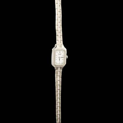 Citizen Small Quartz Vintage Ladies Analog Silver Watch