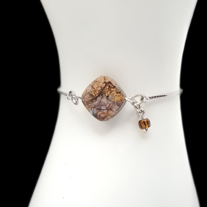 Granite & Coffee Drop Charm Symbol Slider