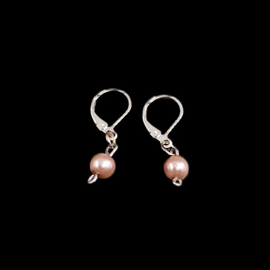 Pearls in Pink-Earrings