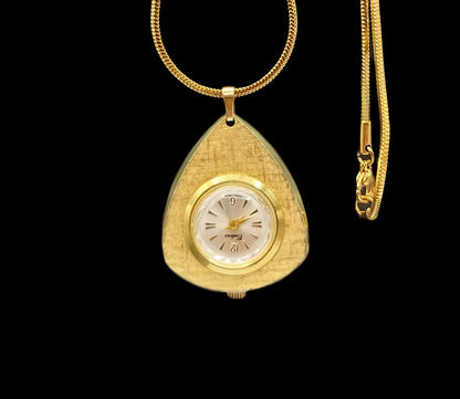 Endura Swiss Ladies Mechanical Pendant Watch With Brand New Chain