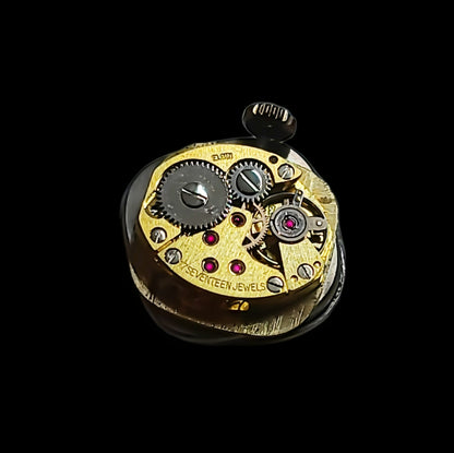 Elgin Made in France 17-Jewel Ladies Vintage Mechanical Watch in Brass