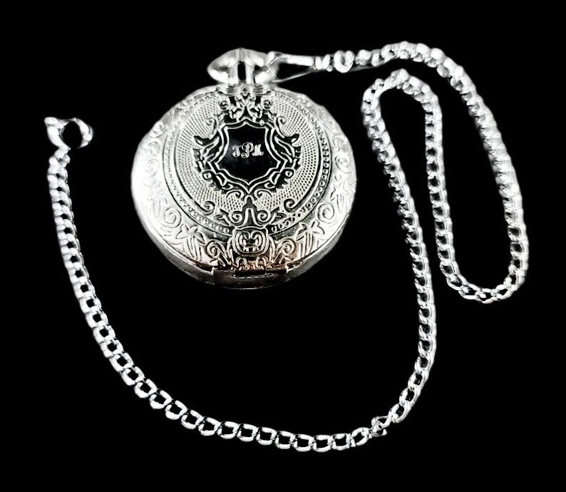 Stainless Steel Silver Pocket Watch Chain 16.25" x 3mm wide