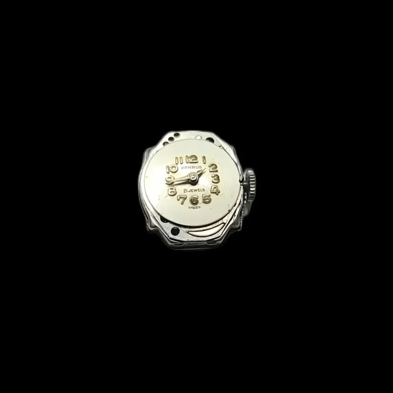 Benrus Swiss Made Vintage Ornate Stainless Steel Mechanical Watch