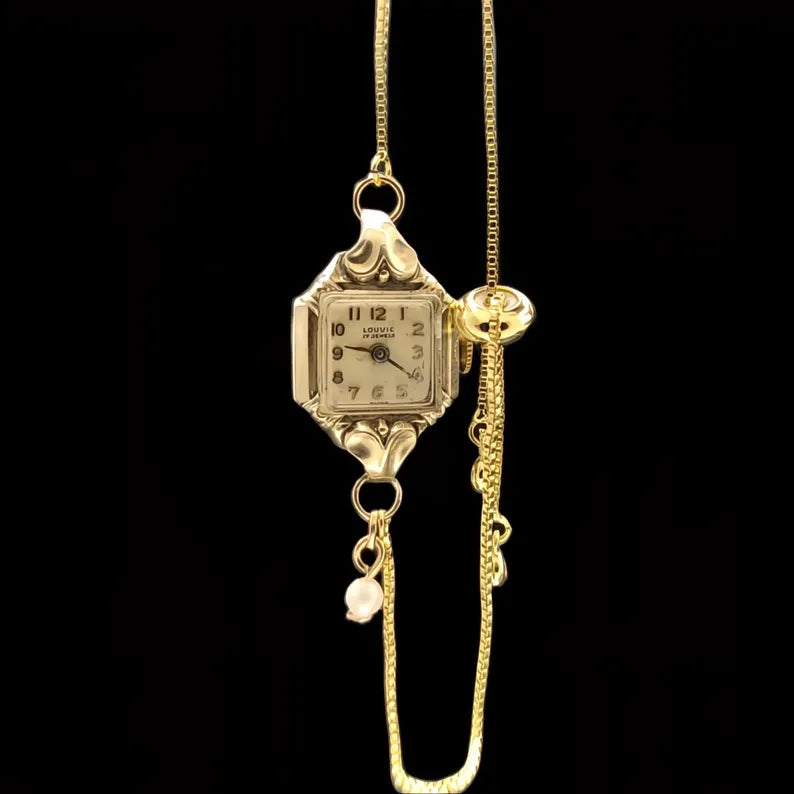 Louvic Vintage Womens 10k RGP Mechanical Watch