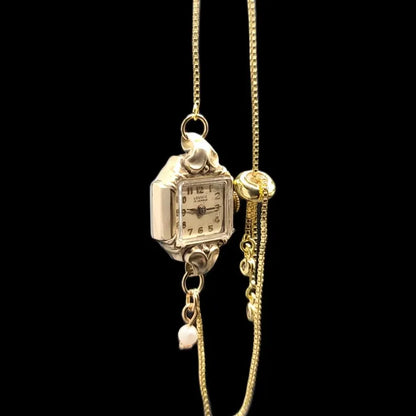 Louvic Vintage Womens 10k RGP Mechanical Watch