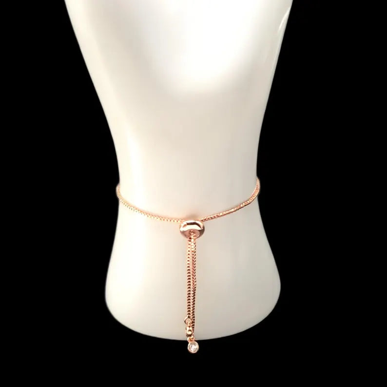 Rose Gold Vintage Bulova Womens Mechanical Watch With Moissanite Charm