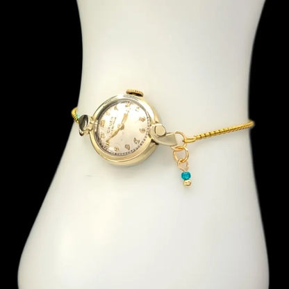 Gruen Very Thin Vintage 17-Jewelled Mechanical Womens Watch in 10k Gold
