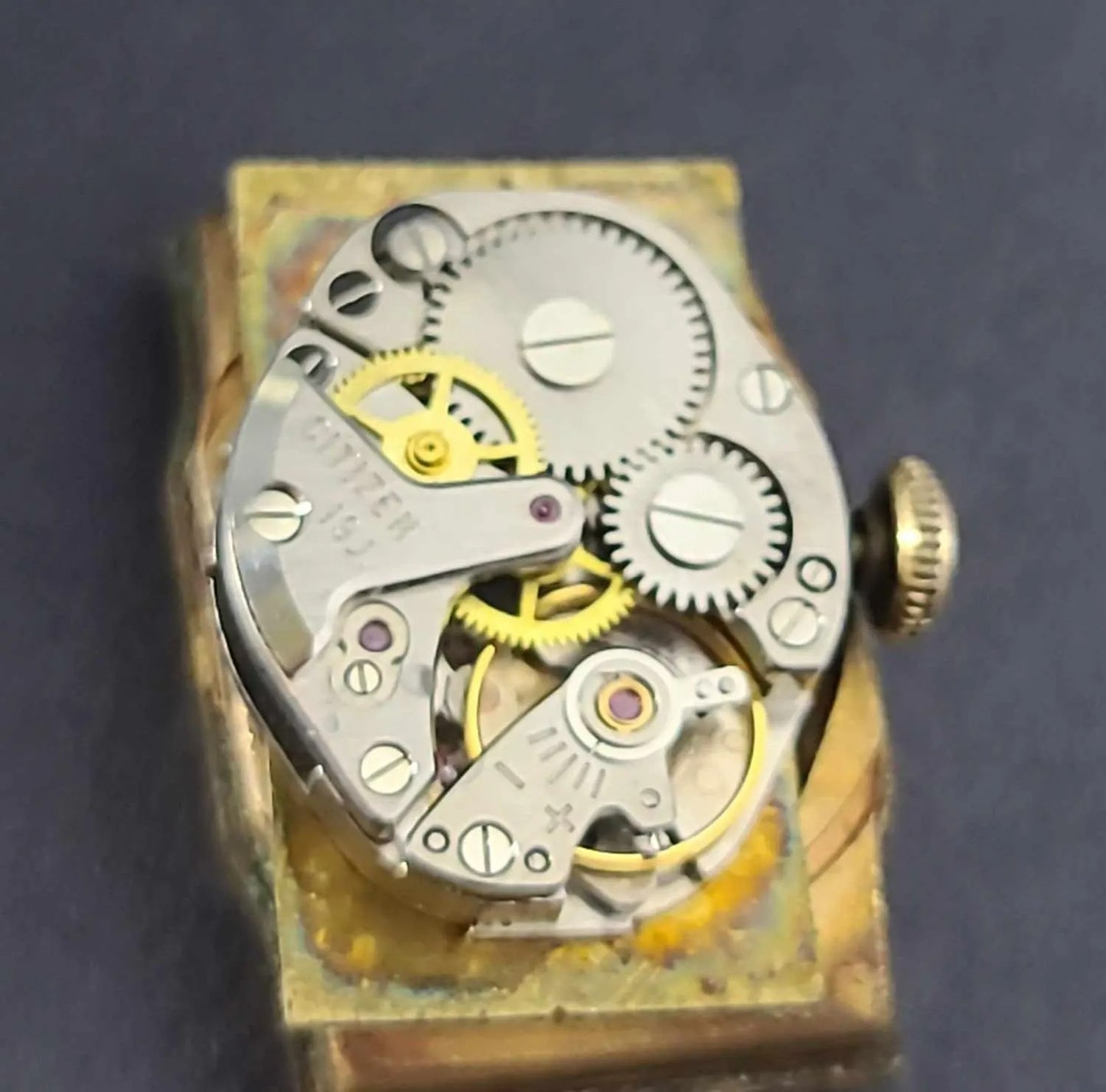 Citizen Daisy 19-Jewels Gold Plated Womens Vintage Watch