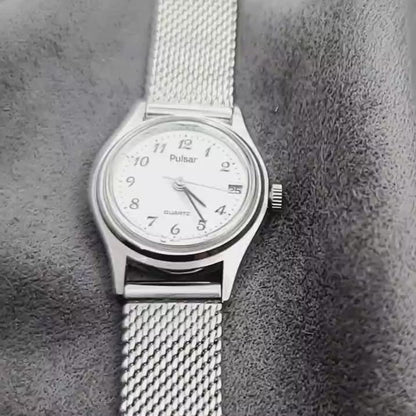 Pulsar Vintage Ladies 1-Jewelled Quartz Classic Classy Easy Reader Watch