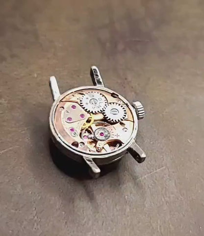 Olma Vintage Swiss 21-Jewel Wind Up Mechanical Silver Tiny Watch