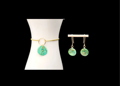 Shells-Set Earrings & Bracelet