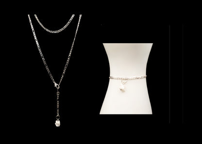 Stacked Shells-Set Necklace & Bracelet
